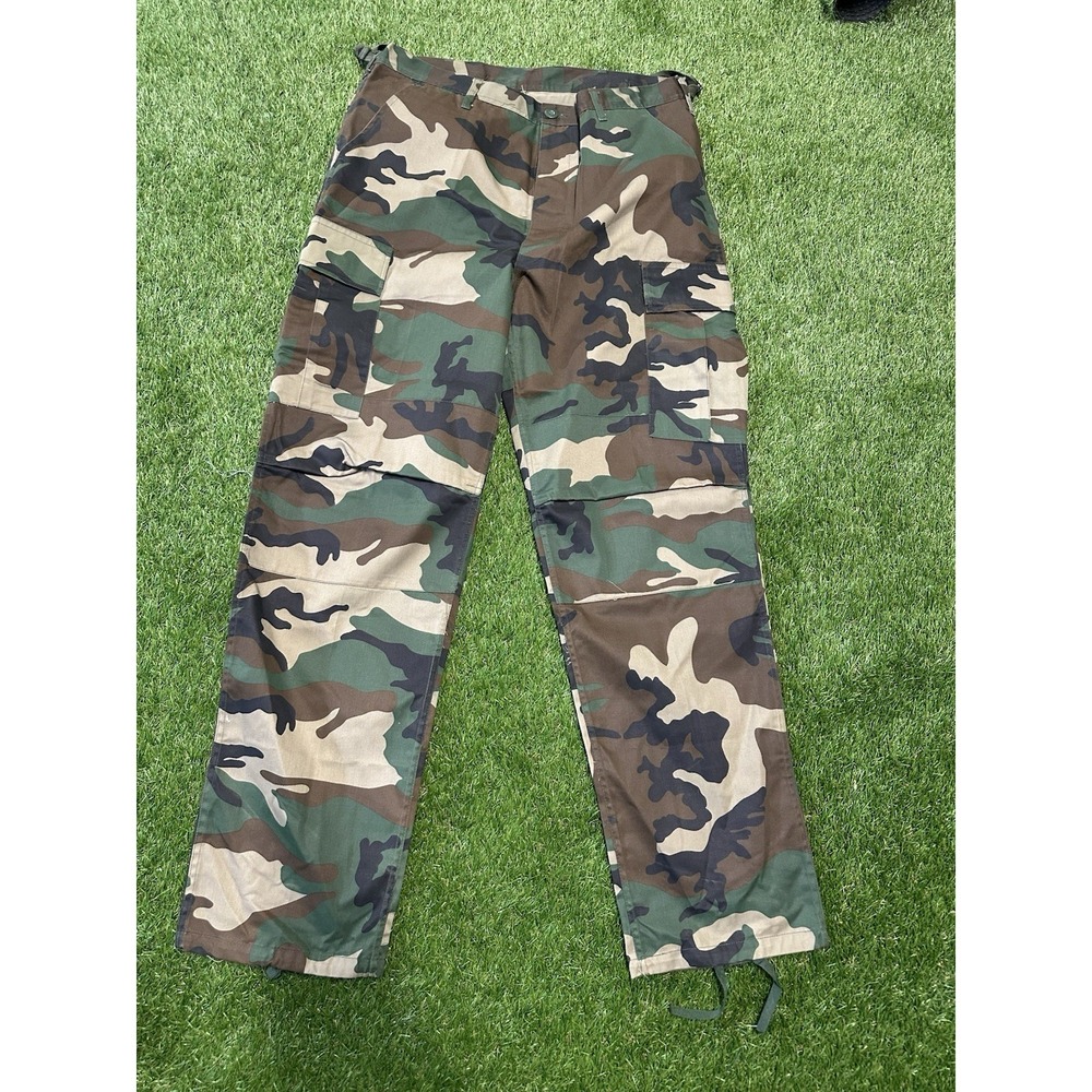 MEGA FORCE BDU Camo Cargo Military Mens Tactical Combat Pants Large Regular